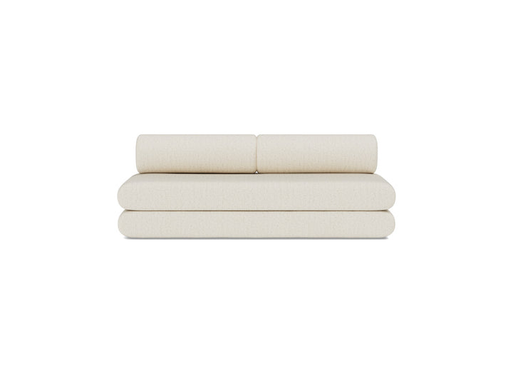 Canapea extensibila Circlus cu perne rotunde 180x200cm, tesatura la alegere #material_531-boucl-off-white