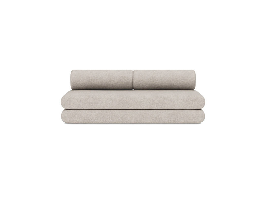 Canapea extensibila Circlus cu perne rotunde 180x200cm, tesatura la alegere #material_471-yuveno-sand