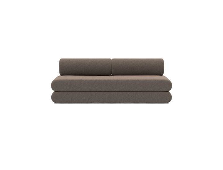Canapea extensibila Circlus cu perne rotunde 180x200cm, tesatura la alegere #material_530-boucl-taupe
