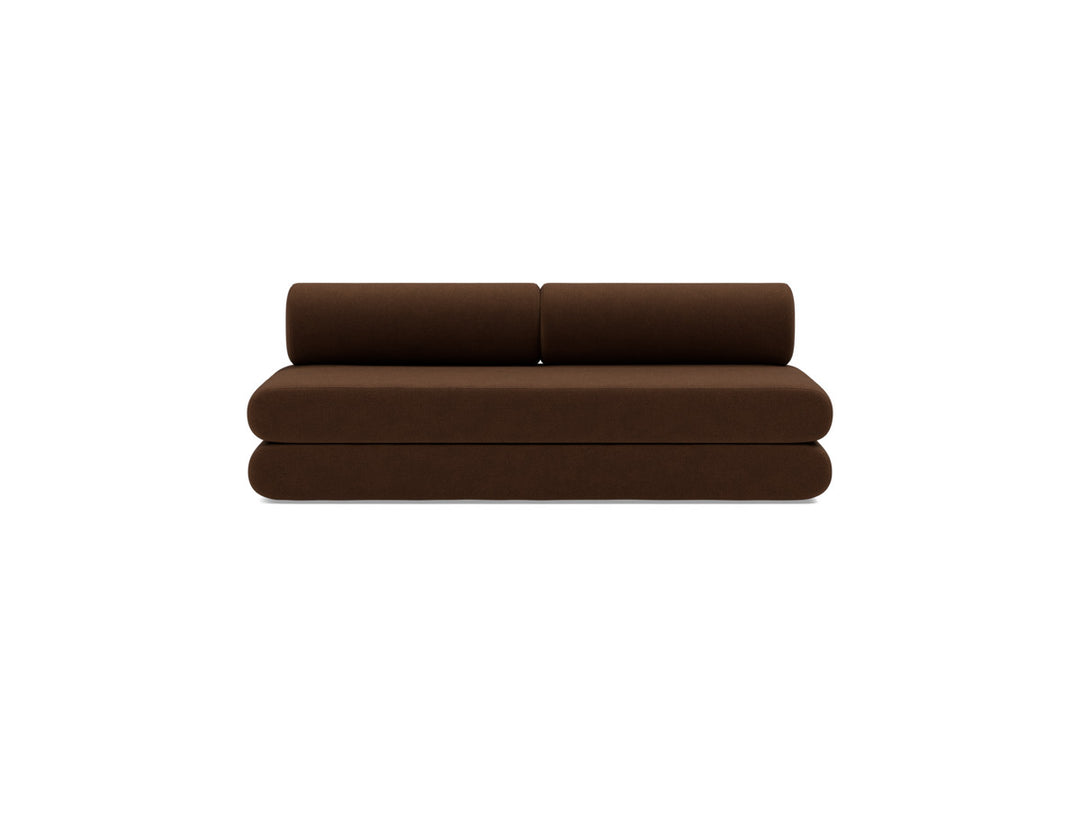 Canapea extensibila Circlus cu perne rotunde 180x200cm, tesatura la alegere #material_359-taura-cappuccino