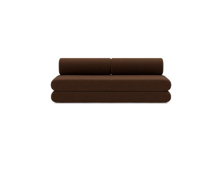 Canapea extensibila Circlus cu perne rotunde 180x200cm, tesatura la alegere #material_359-taura-cappuccino