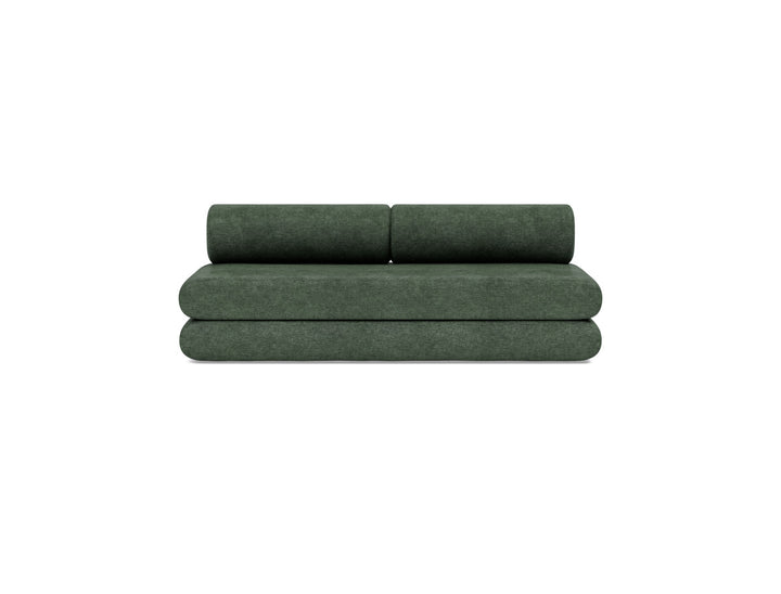 Canapea extensibila Circlus cu perne rotunde 180x200cm, tesatura la alegere #material_281-avella-pine-green