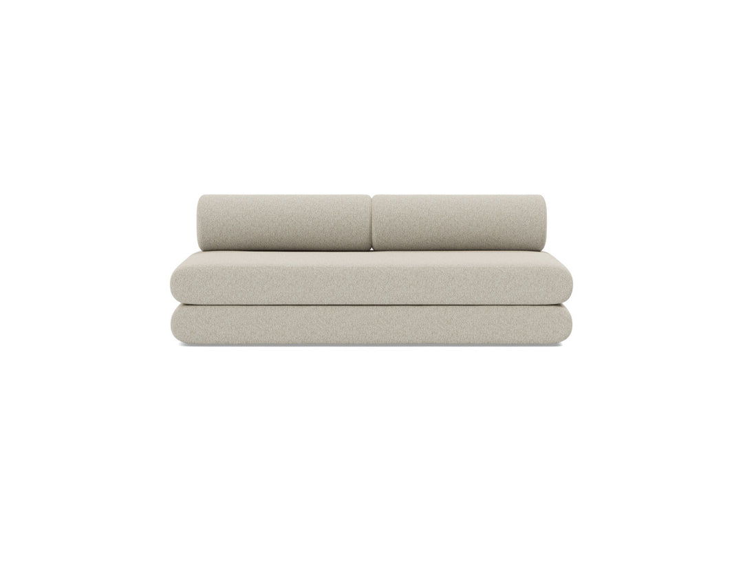Canapea extensibila Circlus cu perne rotunde 180x200cm, tesatura la alegere #material_539-boucl-beige