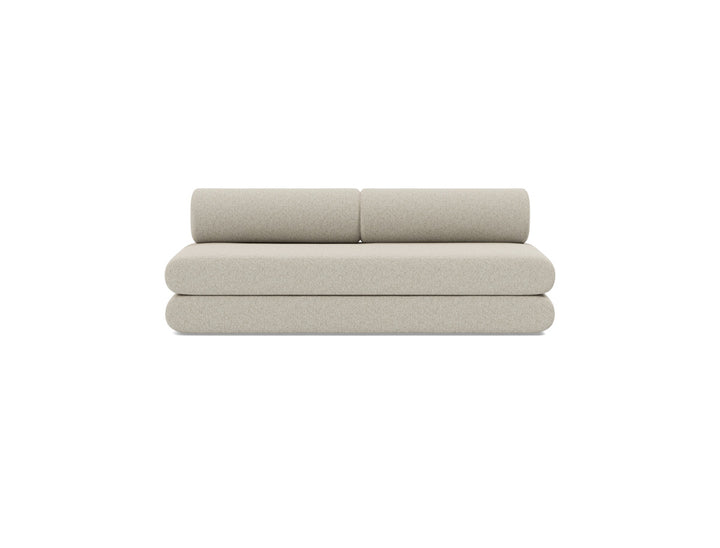 Canapea extensibila Circlus cu perne rotunde 180x200cm, tesatura la alegere #material_539-boucl-beige