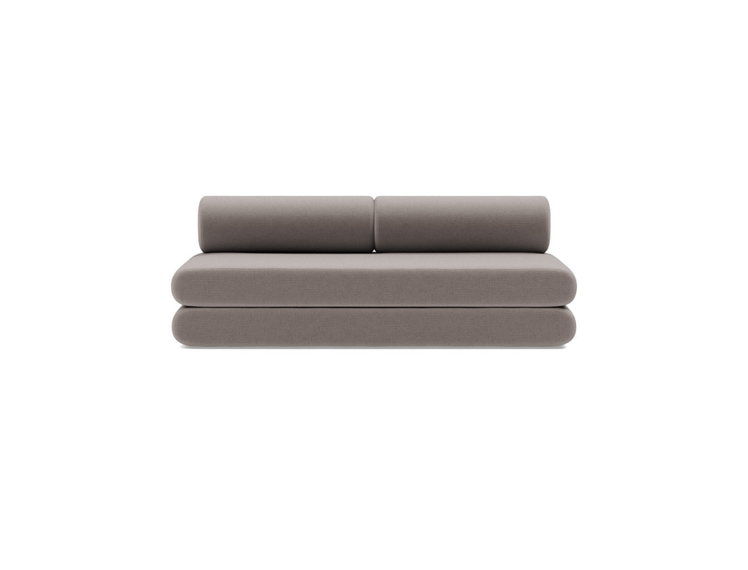 Canapea extensibila Circlus cu perne rotunde 180x200cm, tesatura la alegere #material_418-esina-truffle