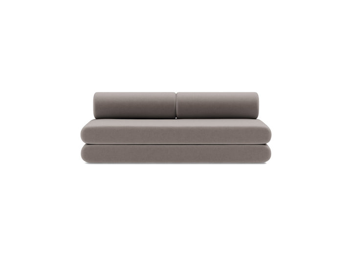 Canapea extensibila Circlus cu perne rotunde 180x200cm, tesatura la alegere #material_418-esina-truffle