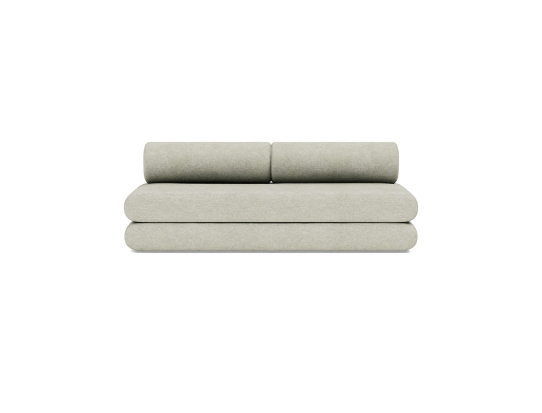 Canapea extensibila Circlus cu perne rotunde 180x200cm, tesatura la alegere #material_280-avella-sand