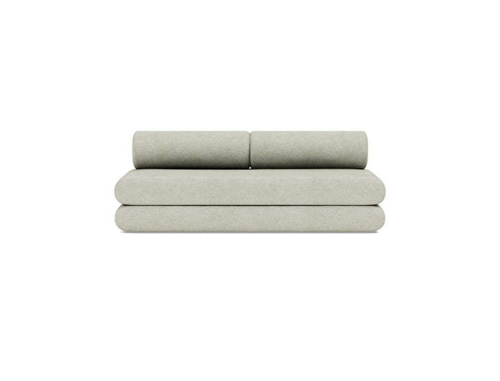 Canapea extensibila Circlus cu perne rotunde 180x200cm, tesatura la alegere #material_280-avella-sand