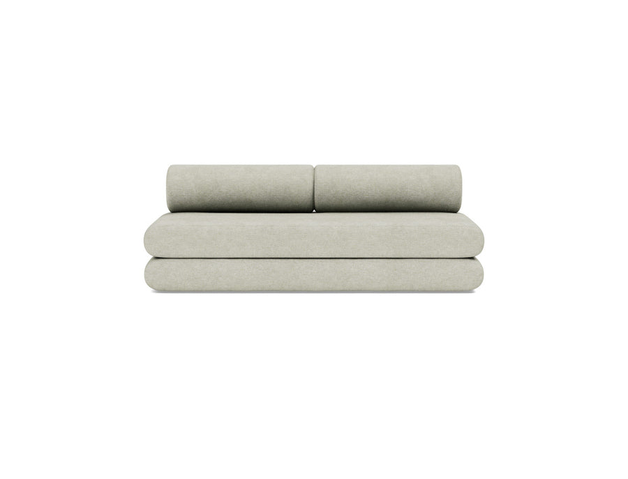 Canapea extensibila Circlus cu perne rotunde 180x200cm, tesatura la alegere #material_280-avella-sand