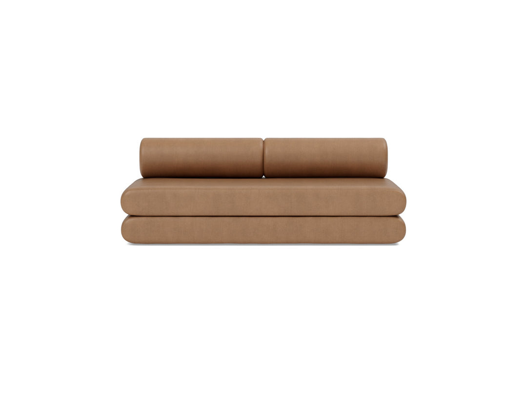 Canapea extensibila Circlus cu perne rotunde 180x200cm, tesatura la alegere #material_551-faunal-brown