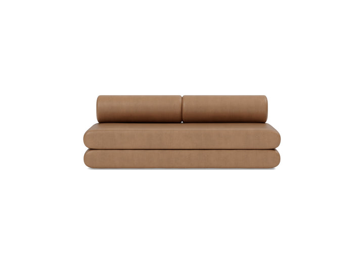 Canapea extensibila Circlus cu perne rotunde 180x200cm, tesatura la alegere #material_551-faunal-brown