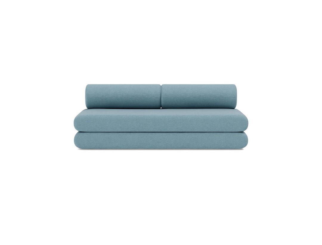 Canapea extensibila Circlus cu perne rotunde 180x200cm, tesatura la alegere #material_525-mixed-dance-light-blue