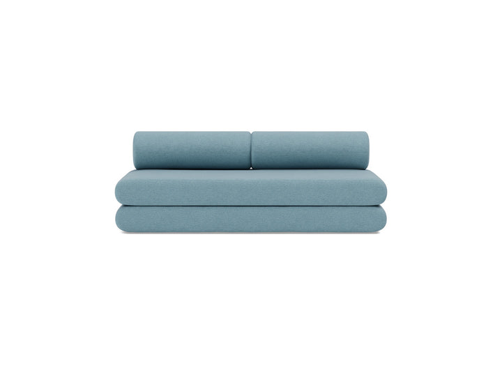Canapea extensibila Circlus cu perne rotunde 180x200cm, tesatura la alegere #material_525-mixed-dance-light-blue