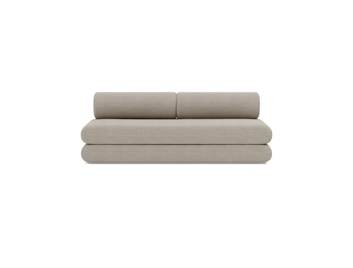 Canapea extensibila Circlus cu perne rotunde 180x200cm, tesatura la alegere #material_579-kenya-gravel