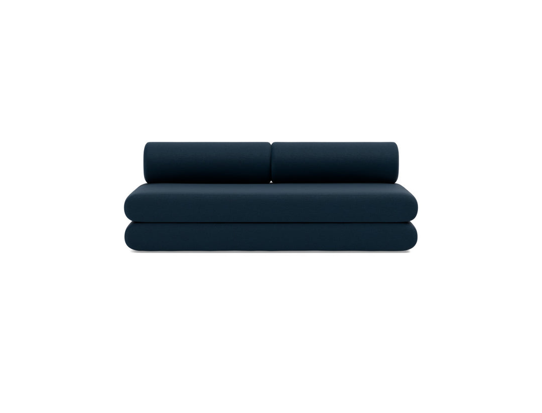 Canapea extensibila Circlus cu perne rotunde 180x200cm, tesatura la alegere #material_528-mixed-dance-blue