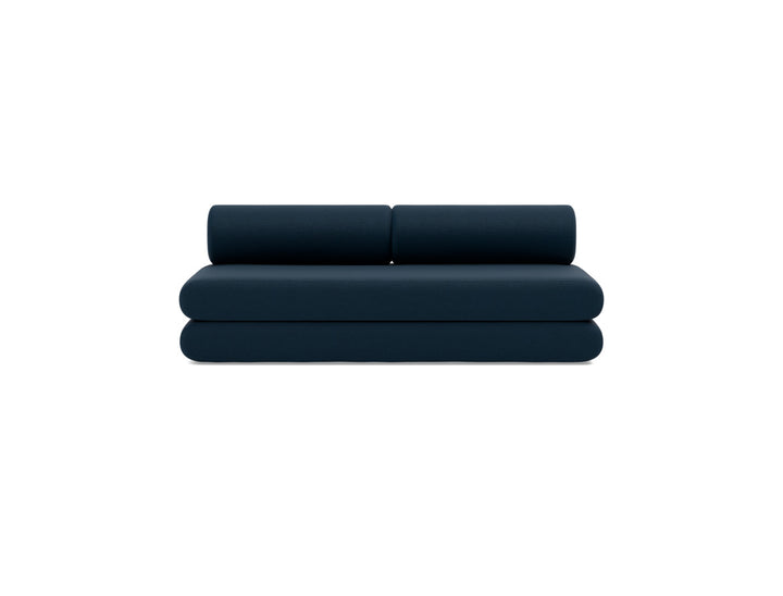 Canapea extensibila Circlus cu perne rotunde 180x200cm, tesatura la alegere #material_528-mixed-dance-blue
