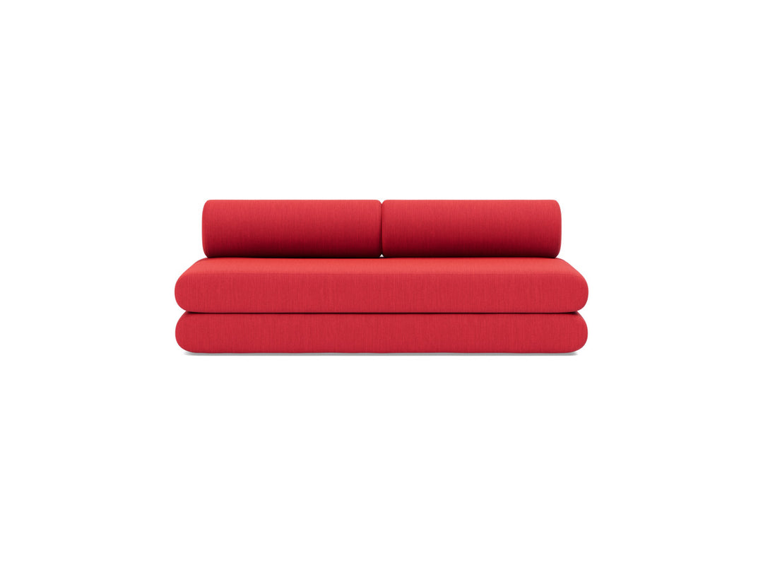 Canapea extensibila Circlus cu perne rotunde 180x200cm, tesatura la alegere #material_511-elegance-red
