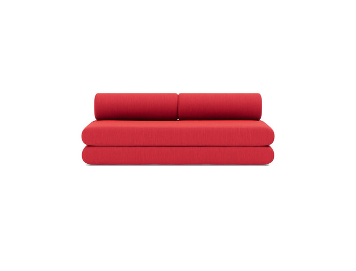 Canapea extensibila Circlus cu perne rotunde 180x200cm, tesatura la alegere #material_511-elegance-red