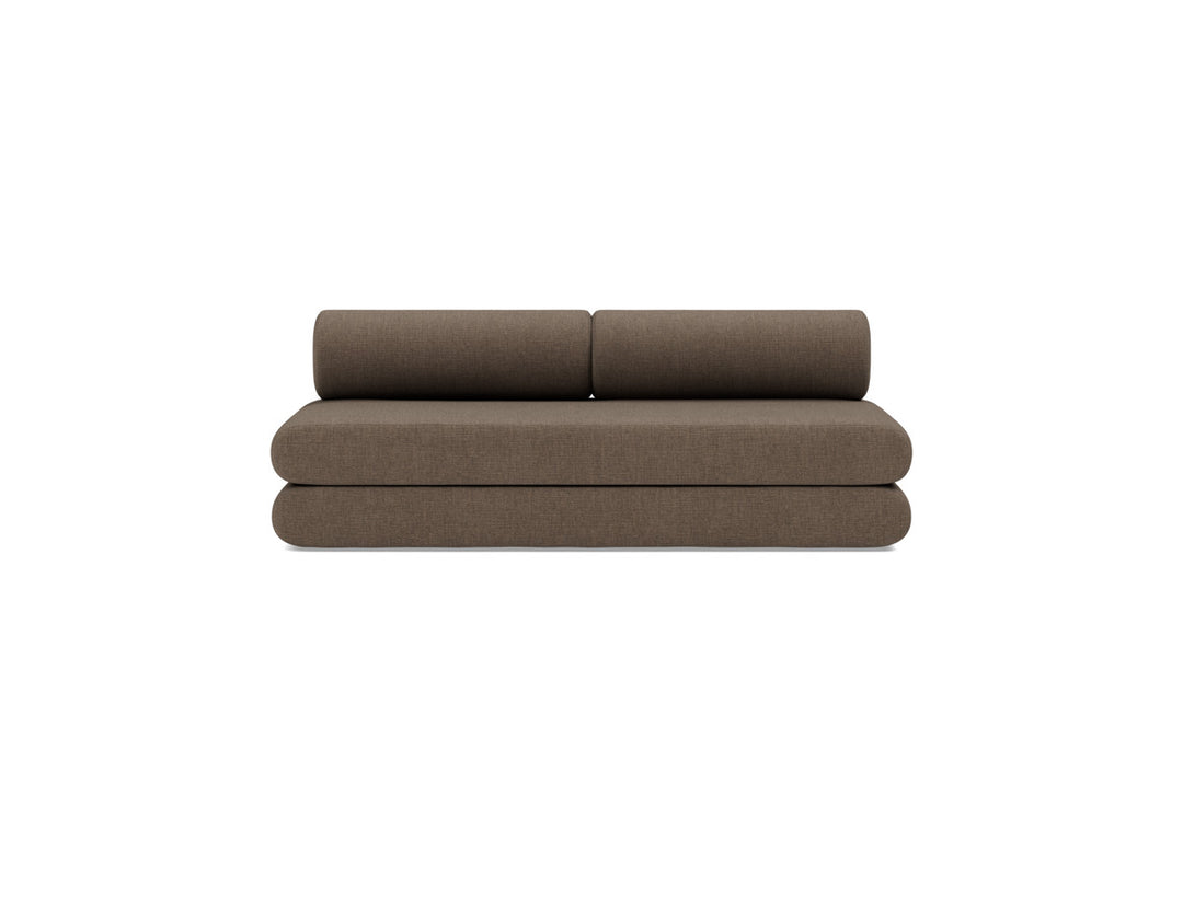 Canapea extensibila Circlus cu perne rotunde 180x200cm, tesatura la alegere #material_411-esina-cedar-brown