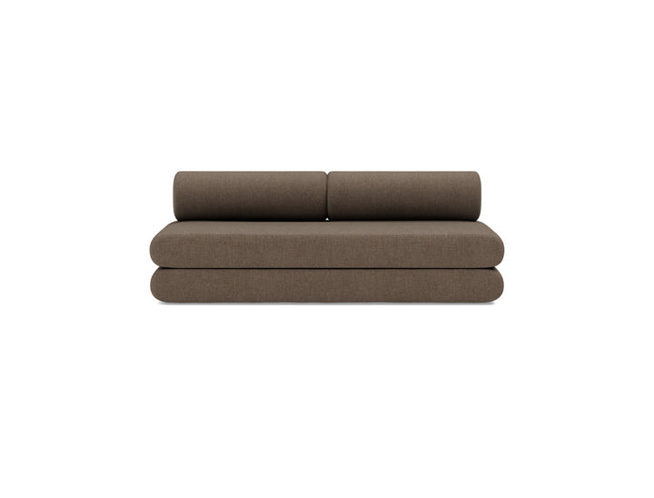 Canapea extensibila Circlus cu perne rotunde 180x200cm, tesatura la alegere #material_411-esina-cedar-brown