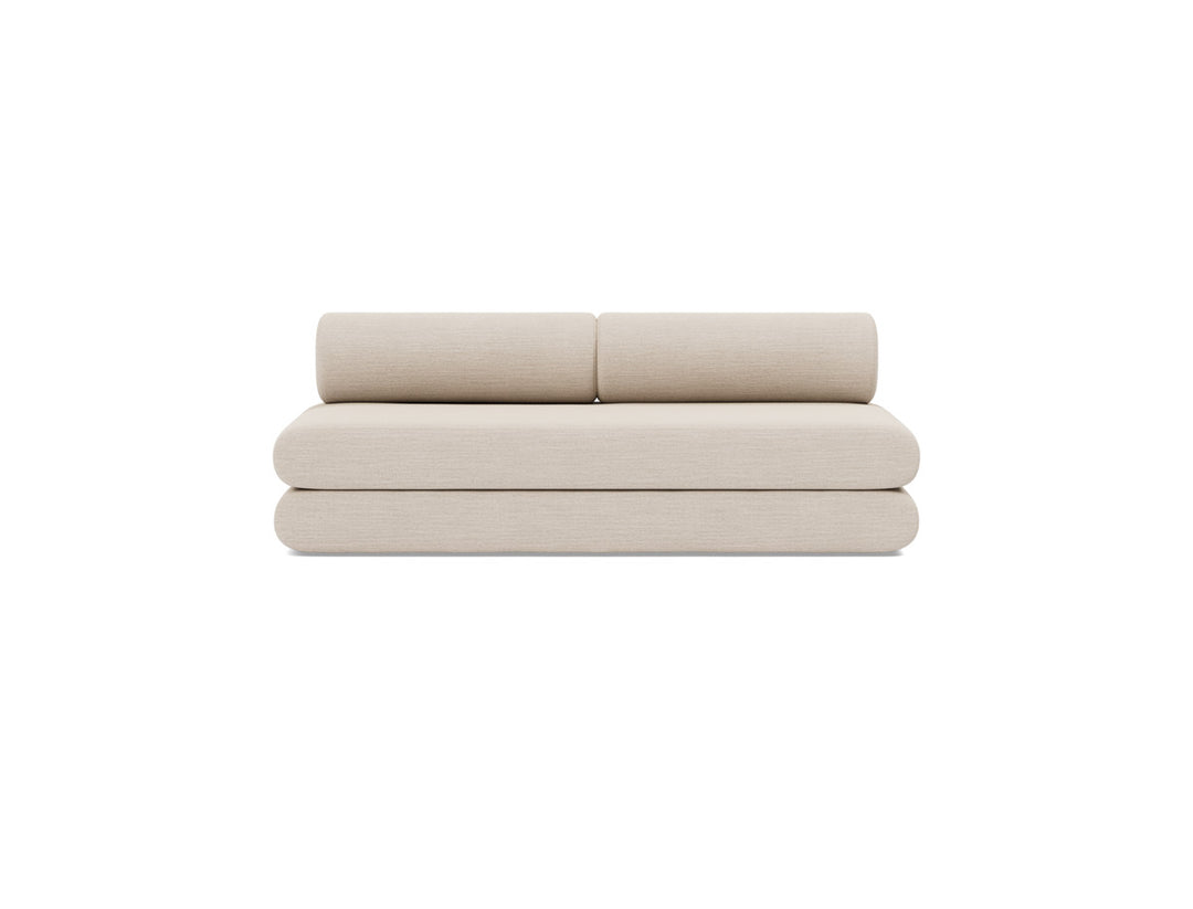 Canapea extensibila Circlus cu perne rotunde 180x200cm, tesatura la alegere #material_612-blida-sand-grey