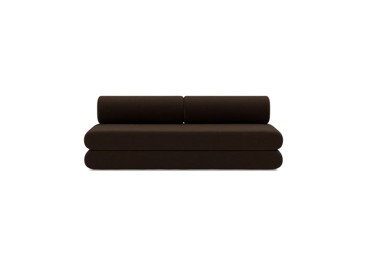 Canapea extensibila Circlus cu perne rotunde 180x200cm, tesatura la alegere #material_358-taura-chocco