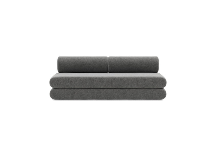 Canapea extensibila Circlus cu perne rotunde 180x200cm, tesatura la alegere #material_563-twist-charcoal
