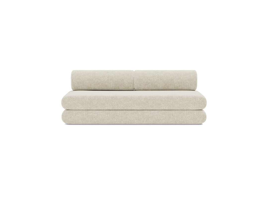 Canapea extensibila Circlus cu perne rotunde 180x200cm, tesatura la alegere #material_357-taura-off-white