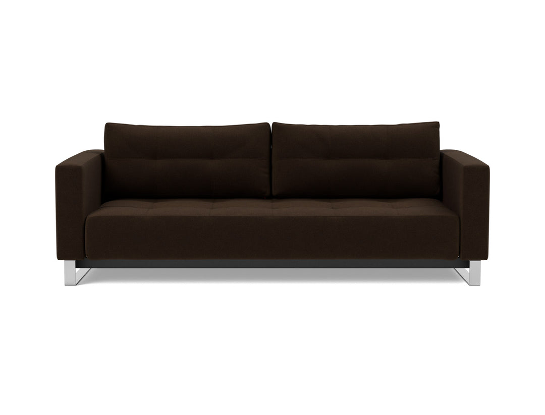 Canapea extensibila Cassius D.E.L. 155x200cm, tesatura la alegere #material_358-taura-chocco