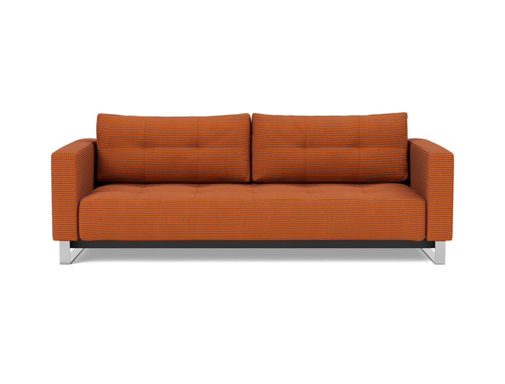 Canapea extensibila Cassius D.E.L. 155x200cm, tesatura la alegere #material_595-corduroy-burnt-orange