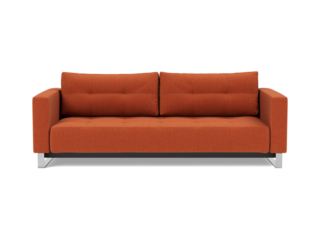 Canapea extensibila Cassius D.E.L. 155x200cm, tesatura la alegere #material_412-esina-rust-orange