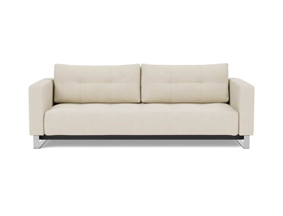 Canapea extensibila Cassius D.E.L. 155x200cm, tesatura la alegere #material_594-corduroy-ivory