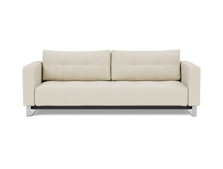 Canapea extensibila Cassius D.E.L. 155x200cm, tesatura la alegere #material_594-corduroy-ivory