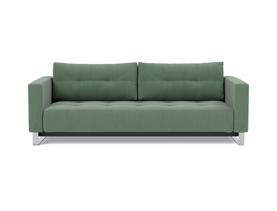 Canapea extensibila Cassius D.E.L. 155x200cm, tesatura la alegere #material_518-elegance-green
