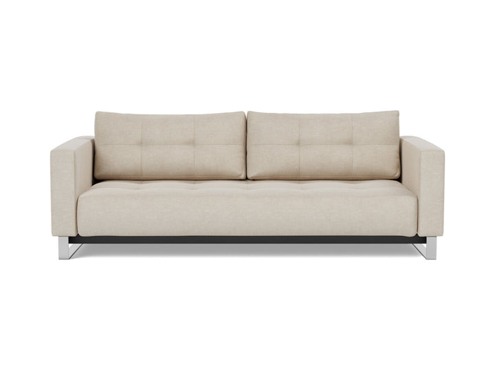 Canapea extensibila Cassius D.E.L. 155x200cm, tesatura la alegere #material_586-phobos-latte