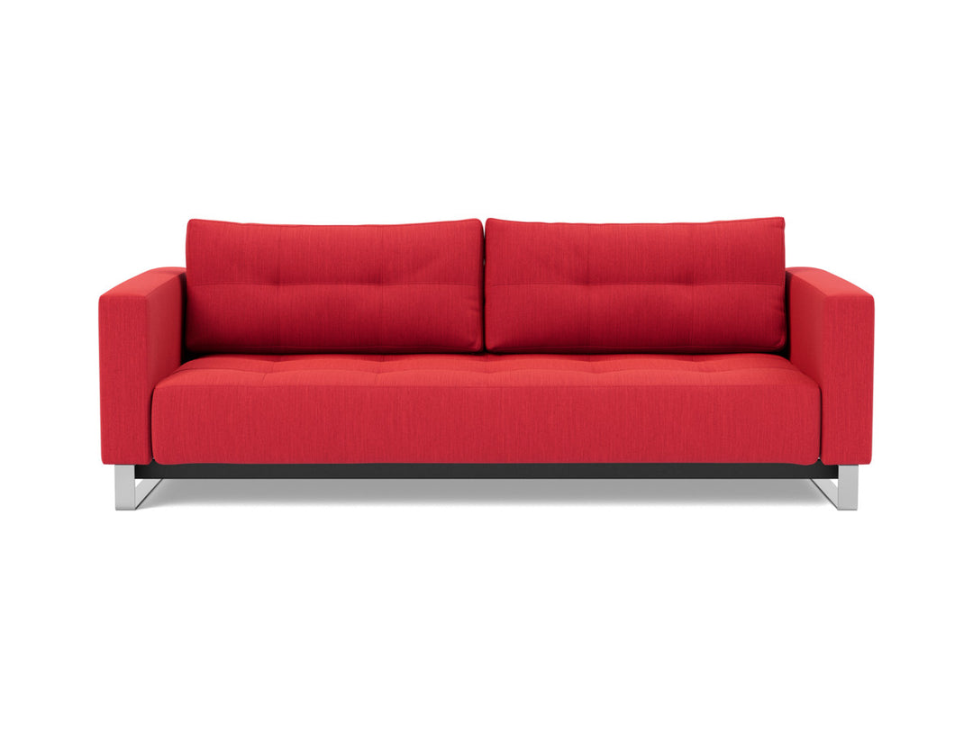 Canapea extensibila Cassius D.E.L. 155x200cm, tesatura la alegere #material_511-elegance-red