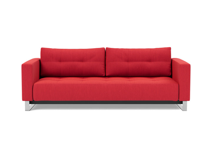 Canapea extensibila Cassius D.E.L. 155x200cm, tesatura la alegere #material_511-elegance-red