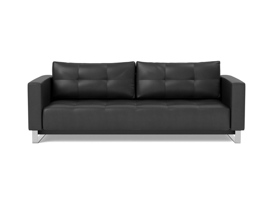 Canapea extensibila Cassius D.E.L. 155x200cm, tesatura la alegere #material_550-faunal-black