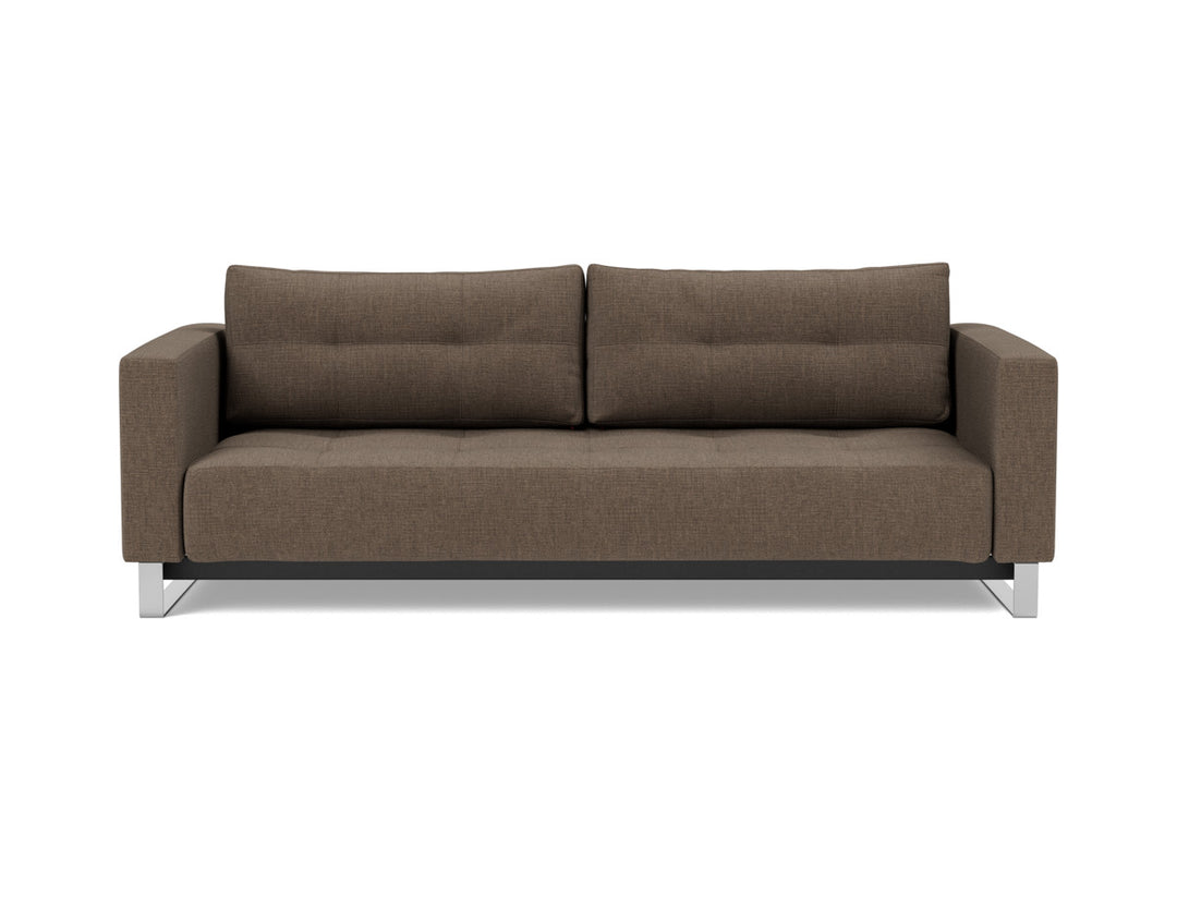 Canapea extensibila Cassius D.E.L. 155x200cm, tesatura la alegere #material_411-esina-cedar-brown