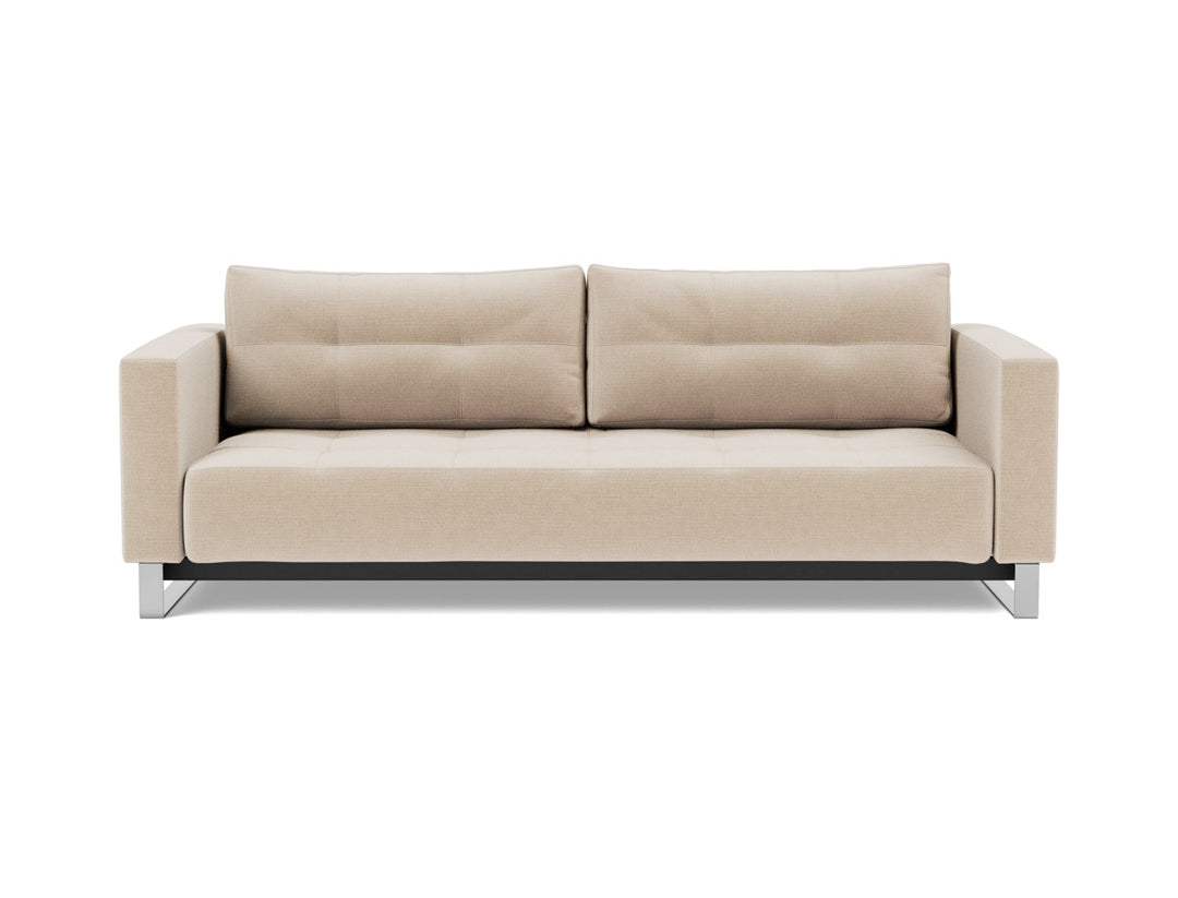 Canapea extensibila Cassius D.E.L. 155x200cm, tesatura la alegere #material_410-esina-almond