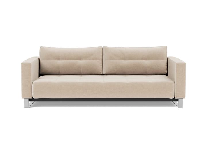 Canapea extensibila Cassius D.E.L. 155x200cm, tesatura la alegere #material_410-esina-almond