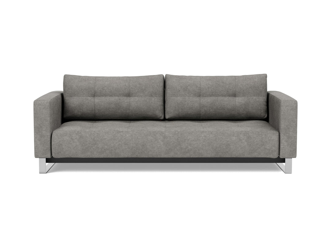 Canapea extensibila Cassius D.E.L. 155x200cm, tesatura la alegere #material_282-avella-warm-grey