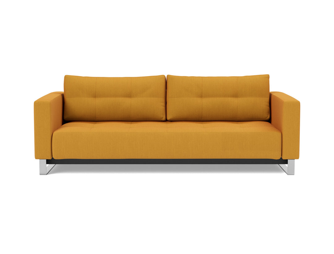 Canapea extensibila Cassius D.E.L. 155x200cm, tesatura la alegere #material_507-elegance-burned-curry
