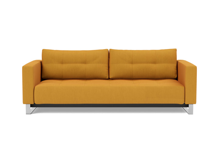 Canapea extensibila Cassius D.E.L. 155x200cm, tesatura la alegere #material_507-elegance-burned-curry