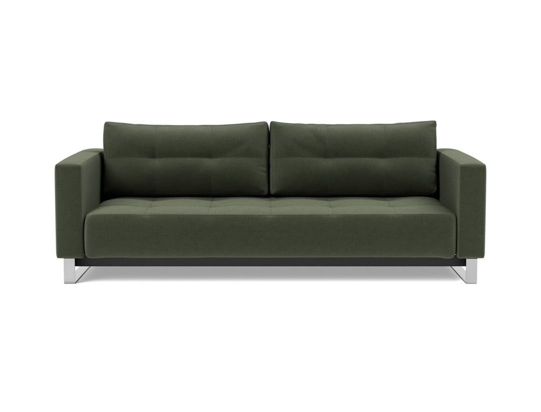 Canapea extensibila Cassius D.E.L. 155x200cm, tesatura la alegere #material_413-esina-olive-green
