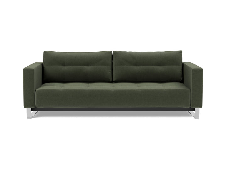 Canapea extensibila Cassius D.E.L. 155x200cm, tesatura la alegere #material_413-esina-olive-green