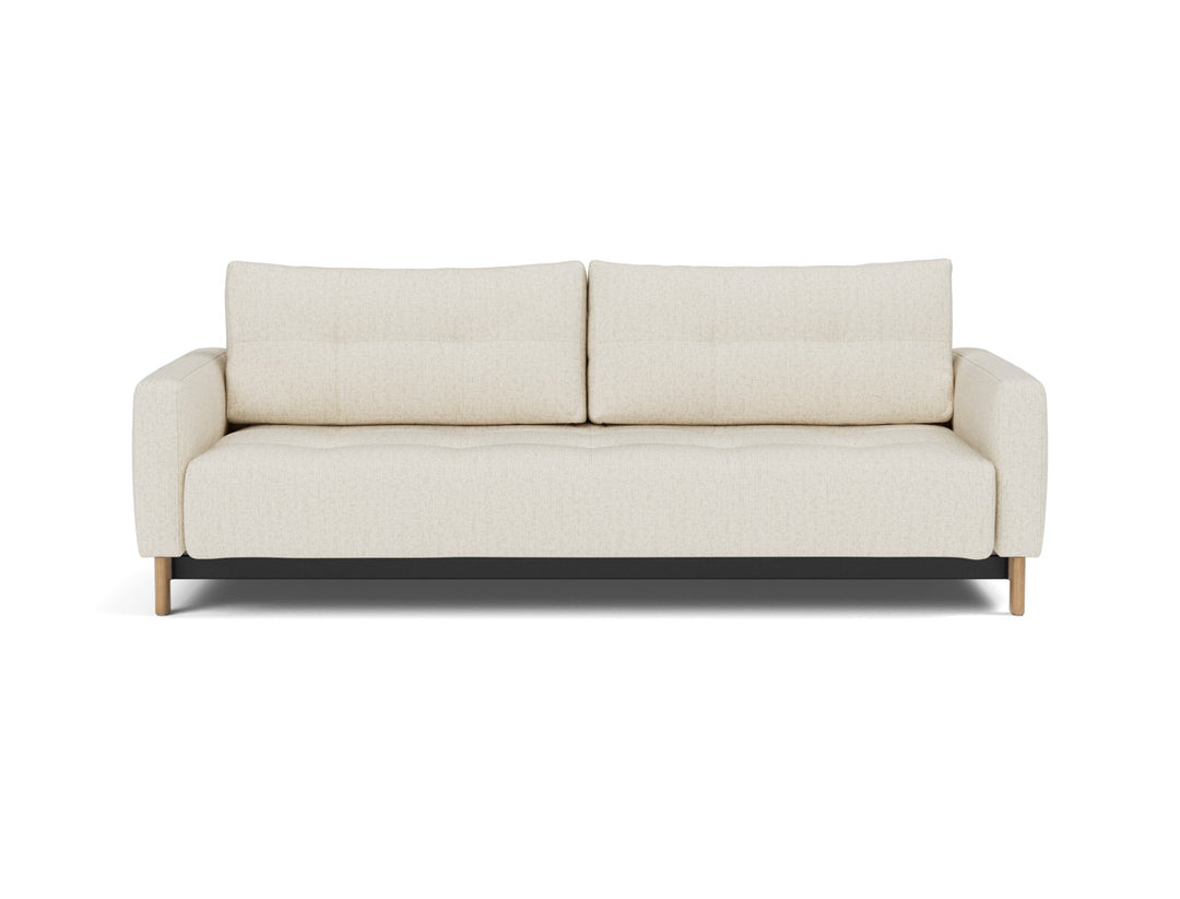 Canapea extensibila Pyxis D.E.L. 155x200cm, tesatura la alegere #material_531-boucl-off-white