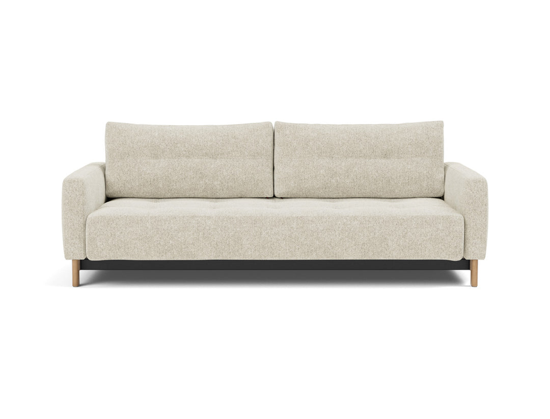 Canapea extensibila Pyxis D.E.L. 155x200cm, tesatura la alegere #material_357-taura-off-white