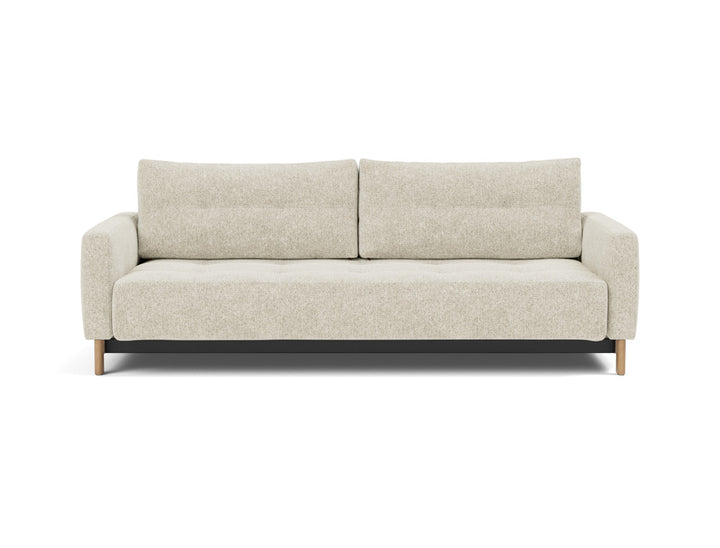 Canapea extensibila Pyxis D.E.L. 155x200cm, tesatura la alegere #material_357-taura-off-white