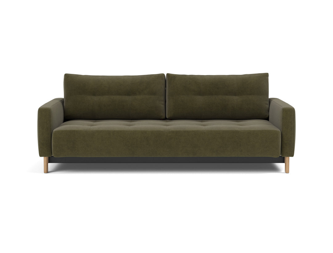Canapea extensibila Pyxis D.E.L. 155x200cm, tesatura la alegere #material_316-cordufine-pine-green